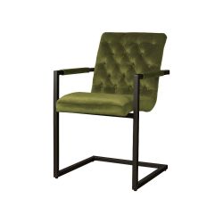 MOOD SELECTION York stolička s podrúčkami, zelená