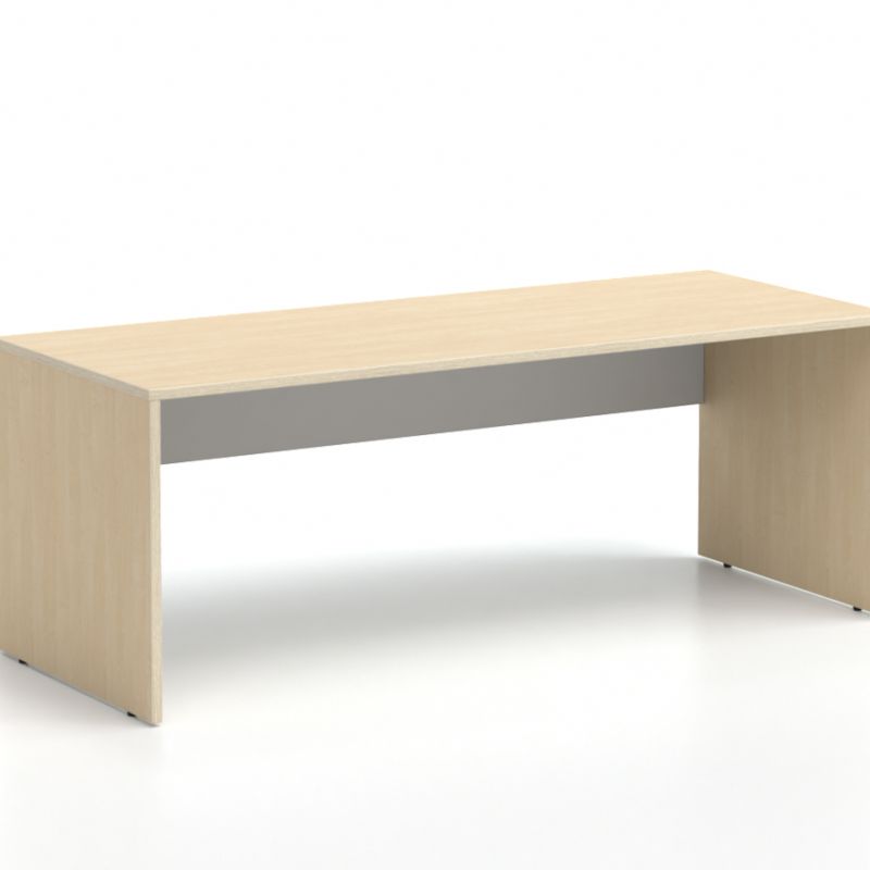 DREVONA33 Kancelársky stôl LUTZ 200x80 breza + biela