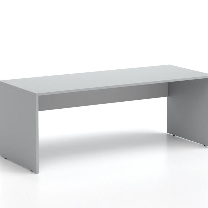 DREVONA33 Kancelársky stôl LUTZ 200x80 šedá + biela
