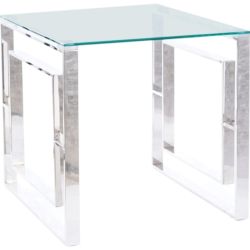 Expedo Konferenčný stolík BEAUTY B, 55x55x55, sklo/chróm