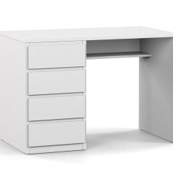 DREVONA09 Písací stolík ľavý biely RP POLO 2