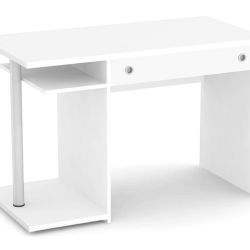DREVONA09 Písací stolík PC 120 cm biely REA TOMMY