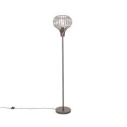Moderne vloerlamp bruin - Saffira