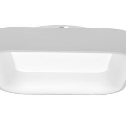 Ecolite Biele LED stropné/nástenné svietidlo hranaté 40W