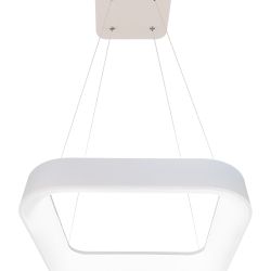 Ecolite Biele LED závesné svietidlo hranaté 40W