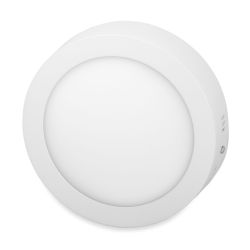 Ecolite Biely prisadený LED panel guľatý 175mm 12W Farba svetla: Studená biela 10285