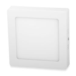 Ecolite Biely prisadený LED panel hranatý 170 x 170mm 12W Farba svetla: Studená biela 10276