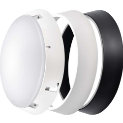 EMOS Biele/čierne LED stropní/nástěnné svítidlo14W IP54 Farba svetla: Denná biela ZM3230