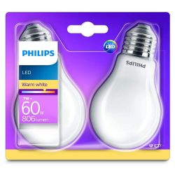 Philips SADA 2x LED Žiarovka Philips E27/7W/230V 2700K
