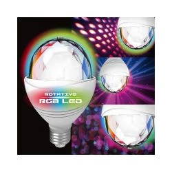 Výrobce po 1 ks LED RGB Žiarovka DISCO A60 E27/3,2W/230V