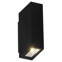 Polux LED Vonkajšie nástenné svietidlo ORLEAN 2xLED/2,5W/230V čierna IP54