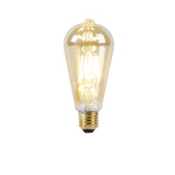 LED žiarovka E27 ST64 8W 2000-2600K stlmená na teplé zlaté vlákno