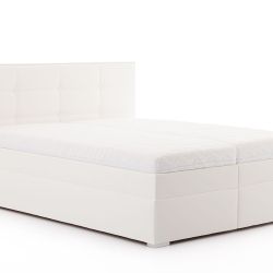DREVONA03 Manželská posteľ 180 cm biela koženka ANDORA, Eternity 11