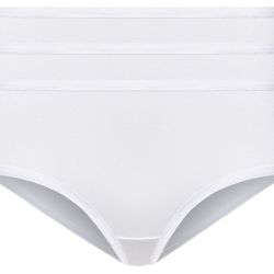 ESMARA® Dámske bedrové nohavičky s biobavlnou, 3 kusy (L (44/46), biela)