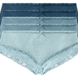 ESMARA® Dámske bedrové nohavičky XXL, 5 kusov (3XL (56/58), modrá)