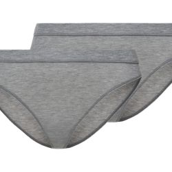 ESMARA® Dámske nohavičky, 2 kusy (XS (32/34), sivá)