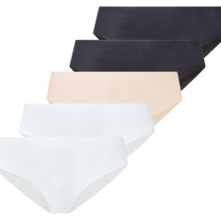 ESMARA® Dámske nohavičky, 5 kusov (M (40/42), čierna/telová/biela)