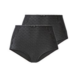 ESMARA® Dámske tvarujúce nohavičky, 2 kusy (S (36/38), čierna)