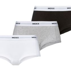 MEXX Dámske nohavičky, 3 kusy (L, biela/čierna/sivá)