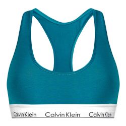CALVIN KLEIN - braletka Modern cotton petrol color - special limited edition
