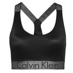 CALVIN KLEIN - Lightly lined čierna braletka