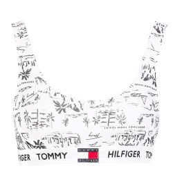 TOMMY HILFIGER - braletka Tommy cotton white print