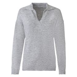 ESMARA® Dámsky pletený pulóver (L (44/46), sivá)