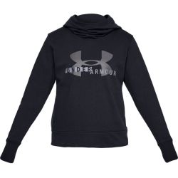 Under Armour Cotton Fleece Sportstyle Logo Hoodie Black - XS