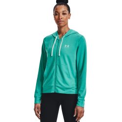 Under Armour Rival Terry FZ Hoodie Green - M