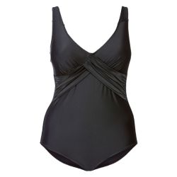 ESMARA® Dámske plavky s integrovanými mäkkými košíkmi  XXL (44, čierna)