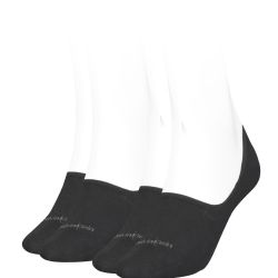 CALVIN KLEIN - 2PACK čierne neviditeľné ponožky