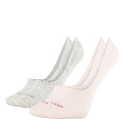 CALVIN KLEIN - 2PACK light pink combo neviditeľné ponožky