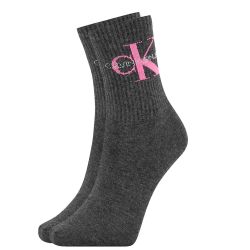 CALVIN KLEIN - CK jeans logo charcoal ponožky