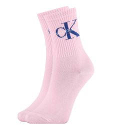 CALVIN KLEIN - CK jeans logo pink ponožky