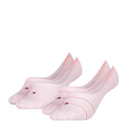 TOMMY HILFIGER - 2PACK pink fine preppy neviditeľné ponožky