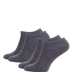 TOMMY HILFIGER - 2PACK sivé členkové ponožky