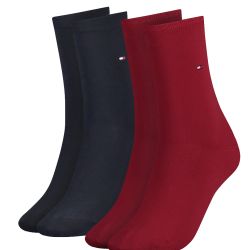 TOMMY HILFIGER - 2PACK TH casual red dámske ponožky