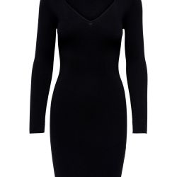 Jacqueline de Yong Dámske šaty JDYCIRKELINE Bodycon Fit 15266066 Black XL