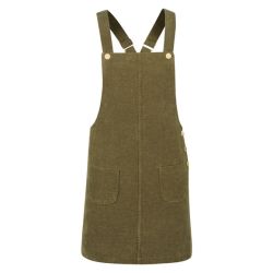 ESMARA® Dámska menčestrová sukňa na traky (34, zelená)