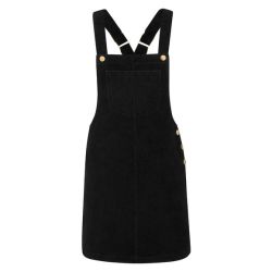 ESMARA® Dámska menčestrová sukňa na traky (40, čierna)