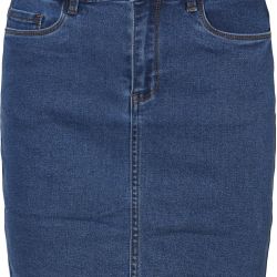 Vero Moda Dámska sukňa VMHOT SEVEN 10231638 Medium Blue Denim XL