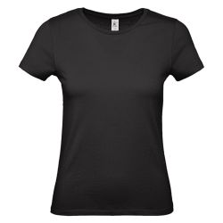 Dámske tričko B&C Barva: Black, Velikost: XL