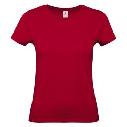 Dámske tričko B&C Barva: Deep Red, Velikost: S