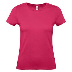 Dámske tričko B&C Barva: Fuchsia, Velikost: S