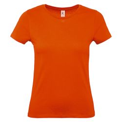 Dámske tričko B&C Barva: Orange, Velikost: L