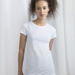 Dlhé dámske tričko Mantis Farba: Biela, Veľkosť: M