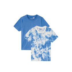 LUPILU® Chlapčenské tričko, 2 kusy (134/140, modrá/biela)