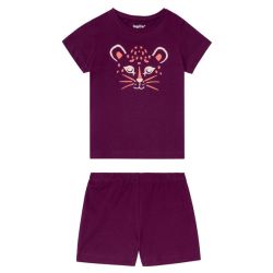 LUPILU® Dievčenské bavlnené pyžamo (86/92, fialová)