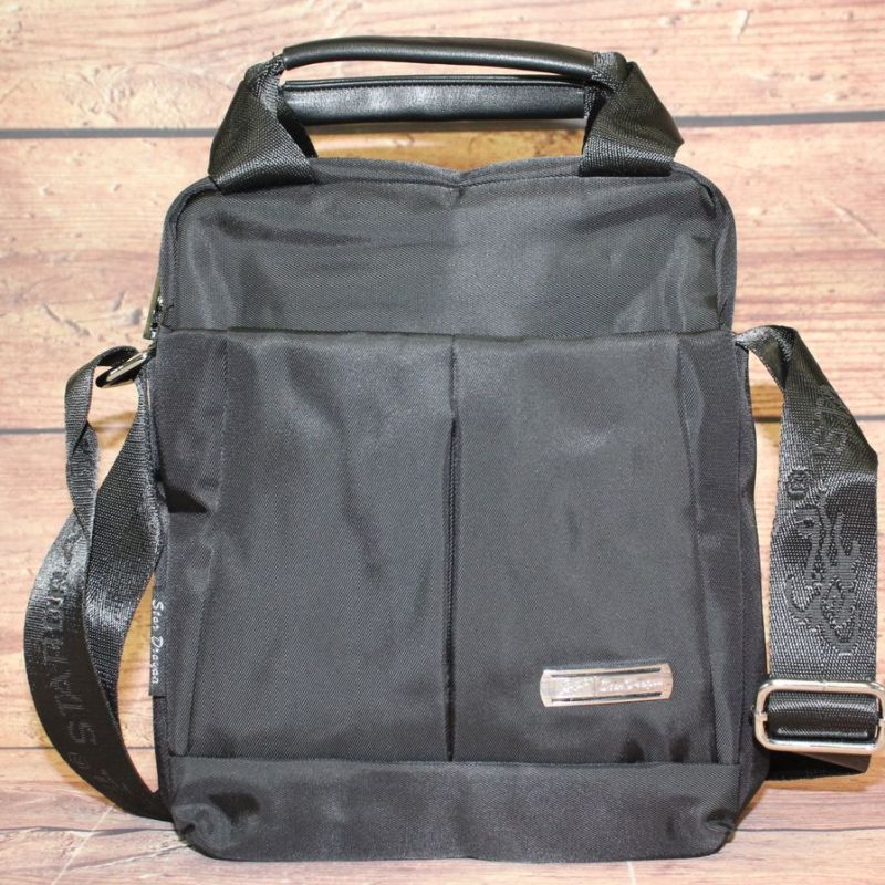 Pánska športová taška do ruky STARDRAGON (3360) - čierna (21x25x5 cm)