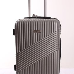 Cestovný kufor LEONARDO (50x33x19 cm) - bledosivý